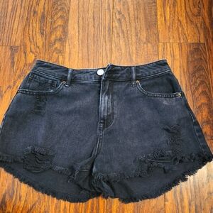 Pacsun women's High Rise Festival black shorts . Size 25
